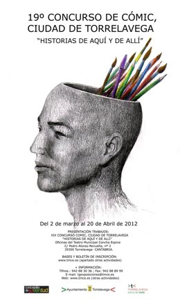 Cartel Del Concurso De Cómic 'Ciudad De Torrelavega'