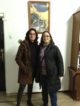 La Diputada Susana Rivas, Junto A La Alcaldesa De Riotinto, Rosa Caballero. 