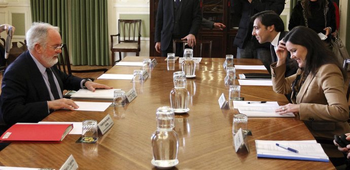 Arias Cañete Con Su Homóloga Portuguesa