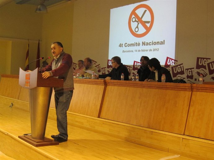 J.M. Álvarez (UGT) En Un Comité Nacional En Barcelona