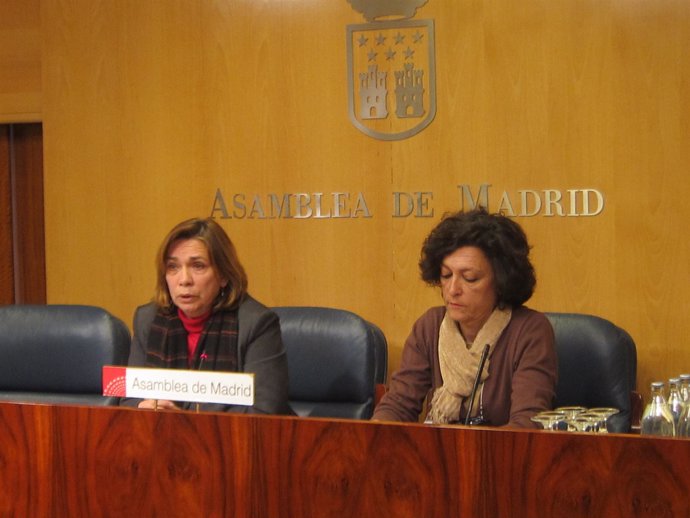 Eulalia Vaquero Y Pepa Amat, Diputadas De IU En La Asamblea