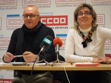 Castor Fernández Y Maica Bouza De CCOO-Galicia