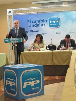 El Alcalde De Huelva, Pedro Rodríguez, En El Foro De La Minería Del PP De Huelva