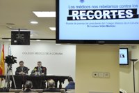 Los colegios de médicos gallegos rechazan los recortes "indiscriminados"