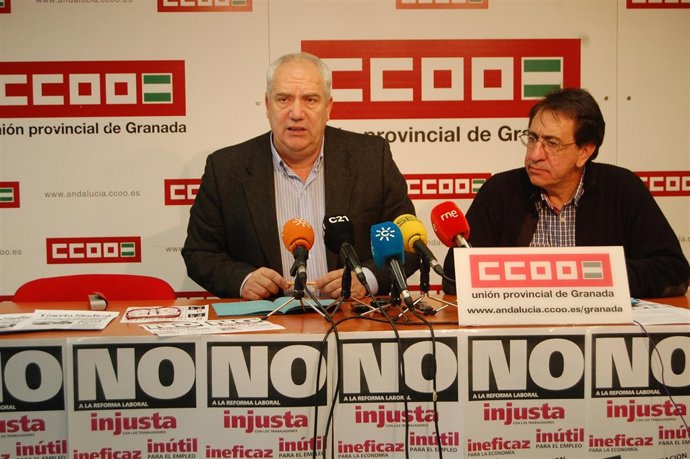 El Secretario De CCOO-A, Francisco Carbonero, Y El Provincial, Ricardo Flores