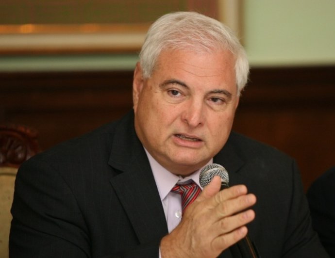 El Presidente Panameño, Ricardo Martinelli.