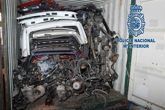 Algunas De Las Piezas De Vehículos Incautadas En La Operación