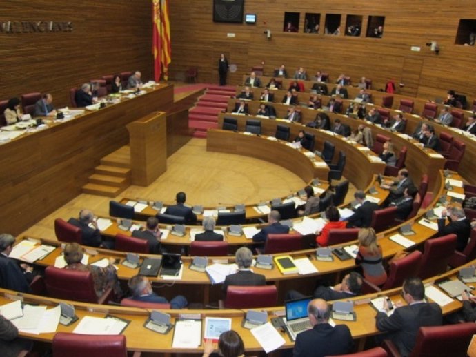 Imagen Del Hemiciclo De Las Corts Durante El Pleno