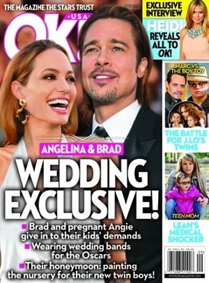 Portada OK Magazine Brad Pitt Y Angelina Jolie