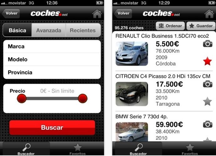 Aplicación De Coches.Net Para Iphone