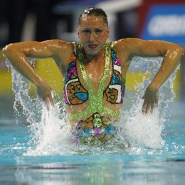 Mengual, segunda en preliminar conjunta de solo en el europeo de natación
