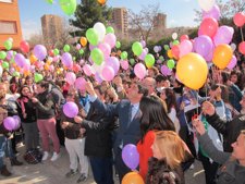 ECHÁNIZ EN UNA SUELTA DE GLOBOS