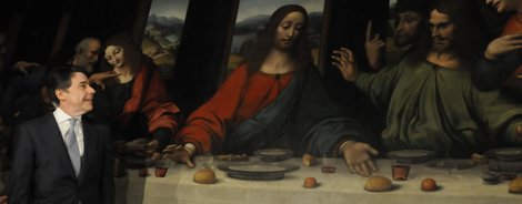 Ignacio González, Durante La Presentación Del Cuadro