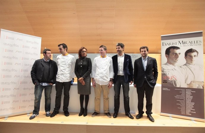Johnson Con Miralles En La Presentación Candidatura Española Bocuse D'or