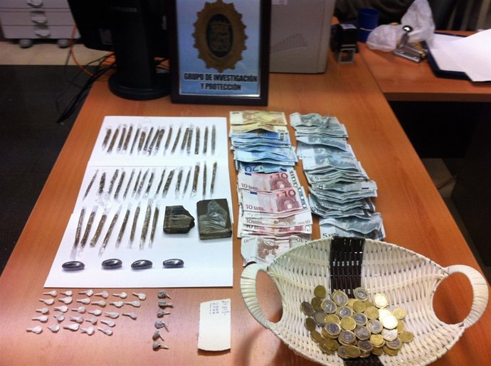 Droga Y Dinero Incautados Por La Policía Local
