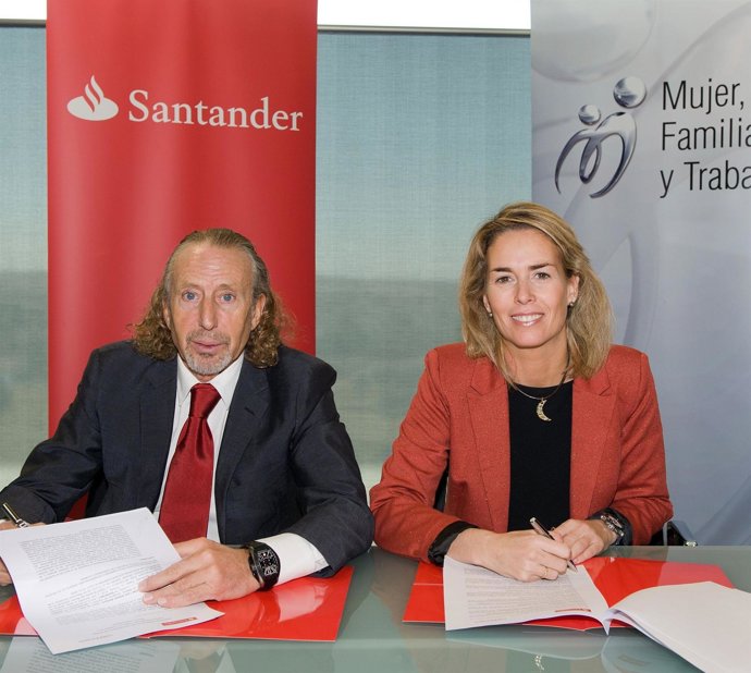 Acuerdo Banco Santander Y Fundación Mujer, Familia Y Ttrabajo