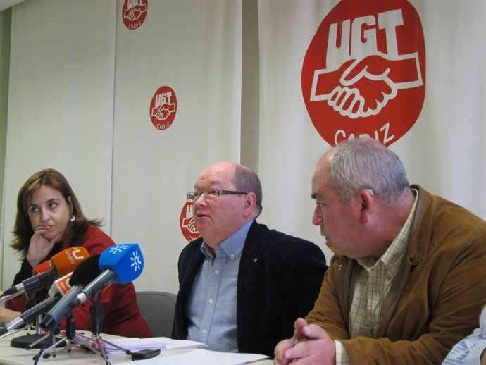 Representantes De UGT En Rueda De Prensa