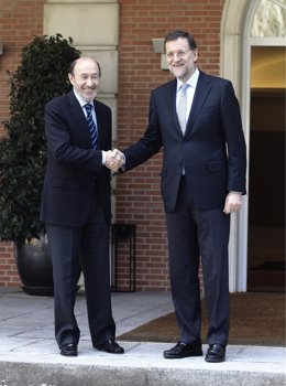 Encuentro De Mariano Rajoy Y Alfredo Pérez Rubalcaba