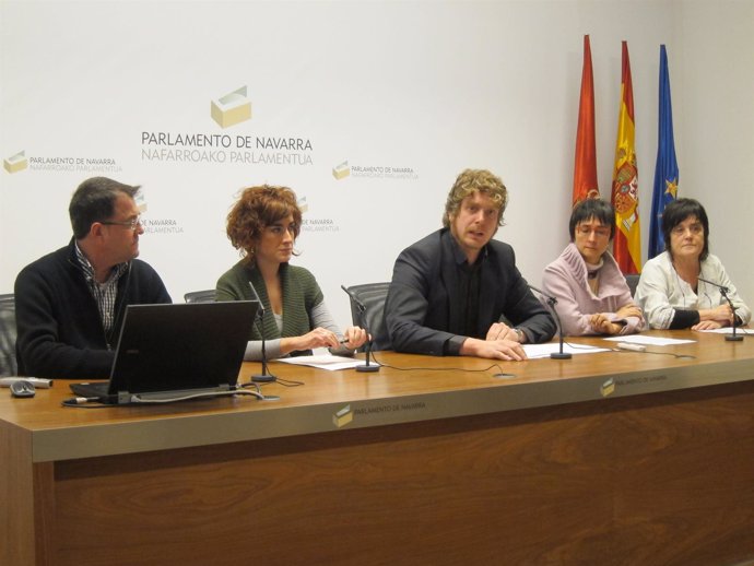 Rueda De Prensa De Bildu En Pamplona.