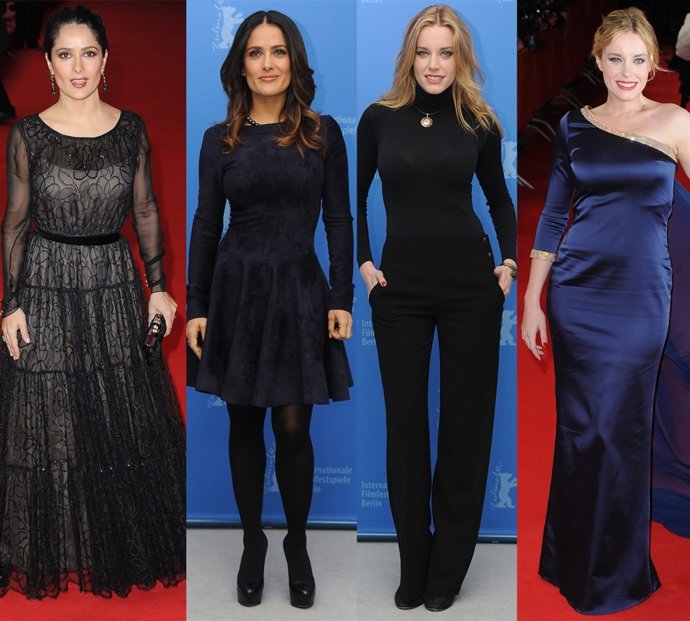Montaje De Salma Hayek Y Carolina Bang En La Berlinale 