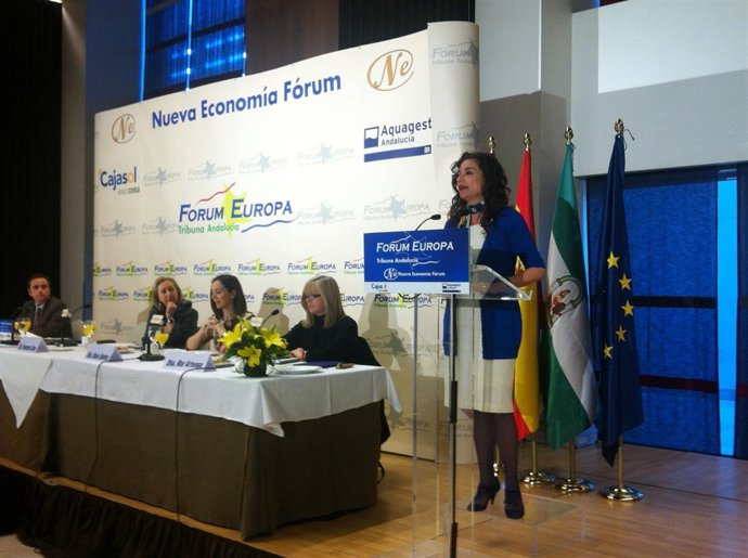 La Consejera De Salud, María Jesús Montero, Durante Su Discurso