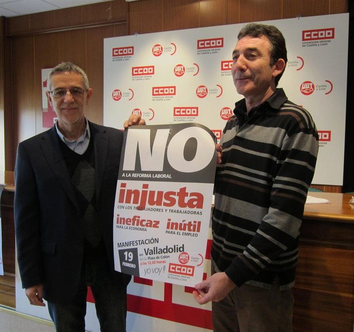 Los Secretarios De UGT Y CC.OO En Cyl Presentan La Manifiestación Del 19