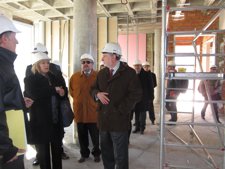 Tomasa Hernández Y Fernando Zubiri En La Visita De Obras A La Audiencia