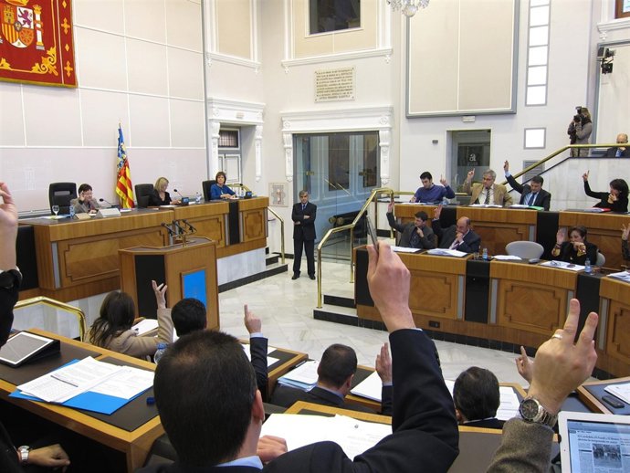 Un Momento Del Pleno De La Diputación Celebrado Este Jueves