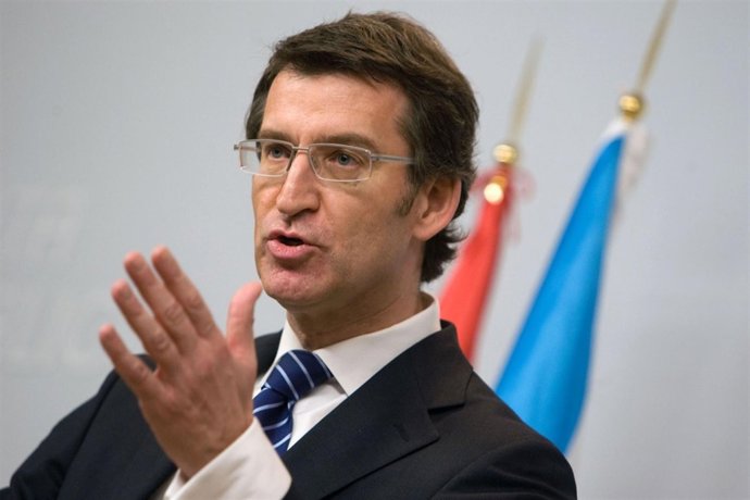 El Presidente Alberto Núñez Feijóo Tras El Consello De La Xunta.