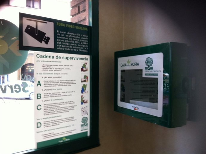 Desfibrilador Robado En Soria Junto A Una Zona De Copas