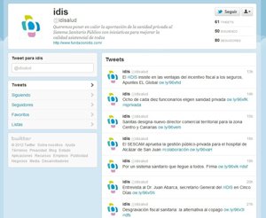 Cuenta Oficial Del IDIS En Twitter
