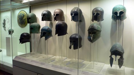 Cascos En El Museo De Olimpia