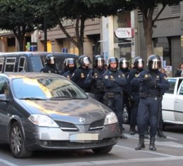 Imágenes Del Despliegue Policial En Valencia