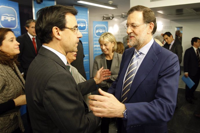 Fernando Martínez Maillo junto a Mariano Rajoy