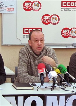 El Secretario General De CC.OO. En León, Ignacio Fernández.