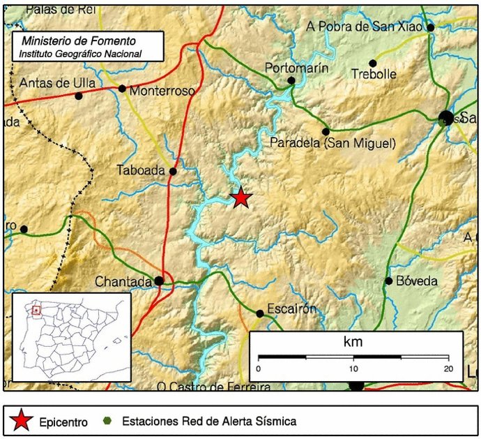 Temblor En Taboada (Lugo)