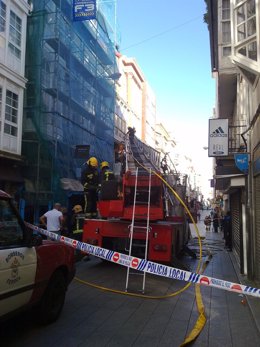 Incendio en una vivienda en Ferrol