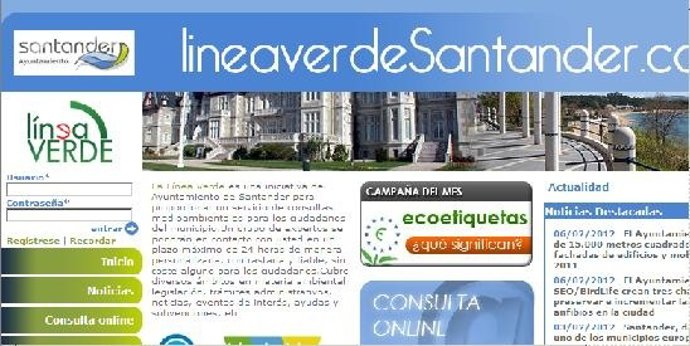 Web Lineaverdesantander.Com