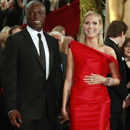 Heidi Klum y su marido Seal en febrero 2009