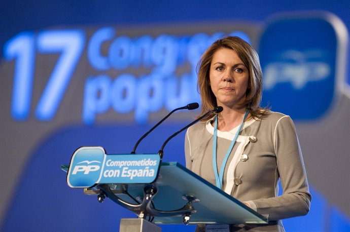 MARIA DOLORES DE COSPEDAL EN LA PRESENTACION DEL 17 CONGRESO DEL PP EN SEVILLA