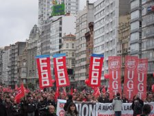 Protesta En A Coruña Contra La Reforma Laboral