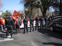 IU pedirá explicaciones por el "fuerte despliegue policial" que ha "bloqueado al sector crítico" en Cáceres