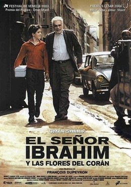 Cartel Del Filme 'El Señor Ibrahim Y Las Flores Del Corán (2003)'. 