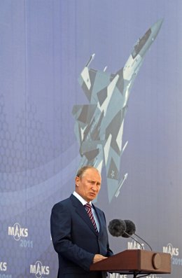 El Primer Ministro De Rusia Y Candidato Presidencial, Vladimir Putin