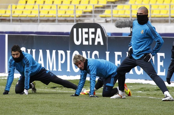 El Real Madrid Entrenando En El Luzhniki