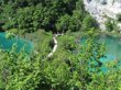 Dos lagos en Plitvice.