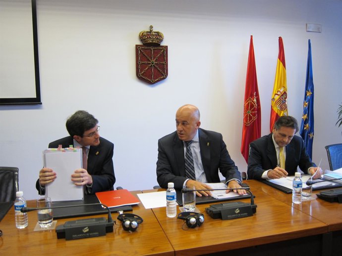 El Consejero De Educación, José Iribas, En El Parlamento.