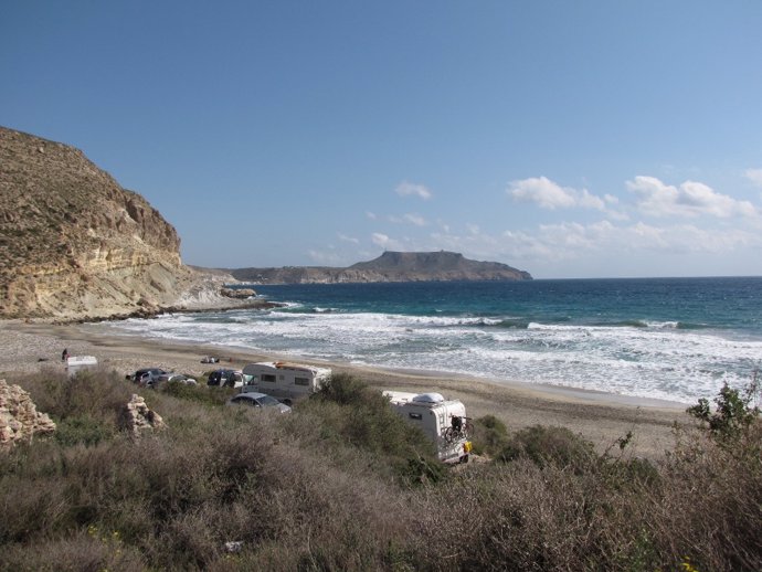 Imagen de la Cala del Plomo, en el Cabo de Gata (Almería)