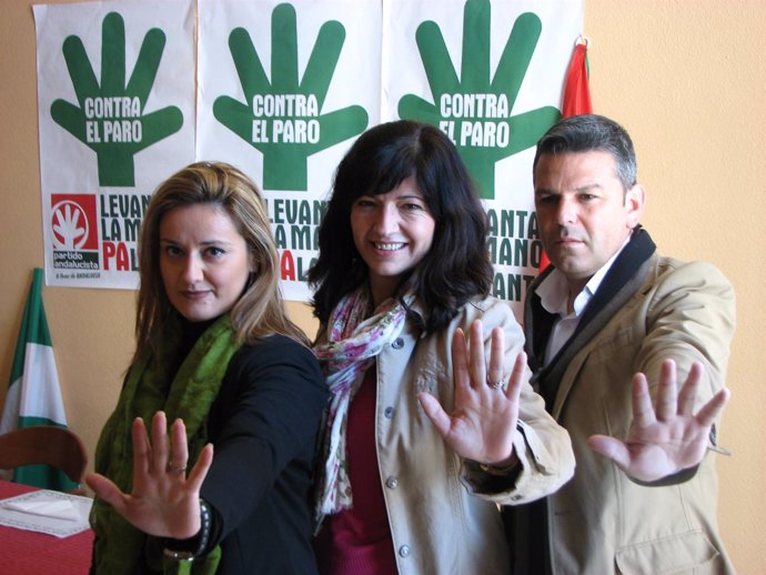 Pilar González, Entre Antonio Manuel Rodríguez Y Carmen López En Palma Del Río