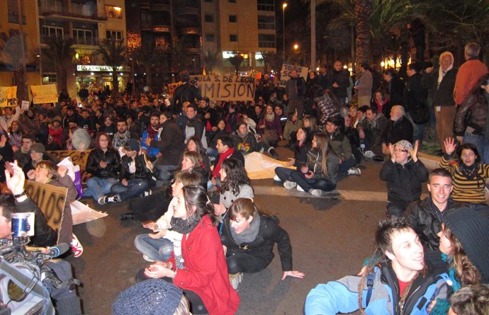 Manifestación De Estudiantes En Alicante